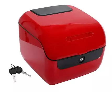 Мотоциклетный задний большой ABS-монтаж 2 5 совместим со всеми верхними паньерами для шлемов, ночными предупреждающими огнями [YU-YU] Коробка, емкость, основание, ключи, цвета,