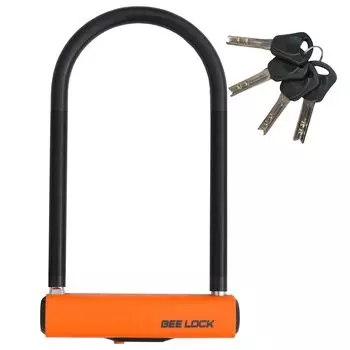 Мотоциклетный замок LEAD BEE LOCK с дужкой 135250 мм 14 LU-206A чёрный