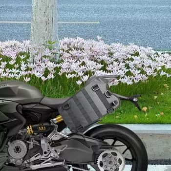 Мотоциклетный жилет для бака Мотожилет Передняя часть сумки Основание для крепления моторной сумки на баке Боковая часть сумки на баке Жилет Хвостовая часть сумки на сиденье Масляный бак Основание для крепления чёрный