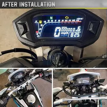 Мотоциклетный ЖК-спидометр, универсальный водонепроницаемый цифровой одометр, тахометр для CRF250 Rally 2017-2019 для Honda MSX125 13-19