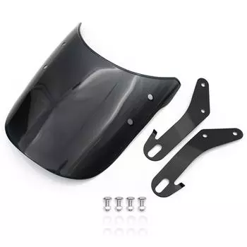 Мотоциклы Custom Compact Sport Wind Deflector Retro Windshield 4-7 Фара Универсальная для Honda BMW Suzuki Hayabusa Kawasaki дым