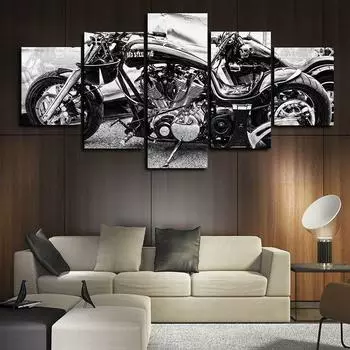 Мотоциклы, велосипед, 5 шт., подарок, настенное искусство, холст, декоративные печатные постеры, картины для гостиной, спальни, домашний декор, фотографии 20x35 20x45 20x55cm