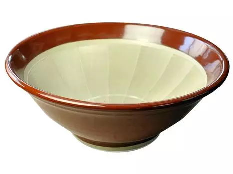Motoju Pottery Iwami Ware Mortar Suribachi 11 Красный Коричневый Motosige Сделано в Японии Нет. (Диаметр 33см) коричневый