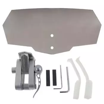 Motorbike Wind Deflector Motorcycle Windscreen Adjustable Clip On Windshield Extension Universal Easy Installations