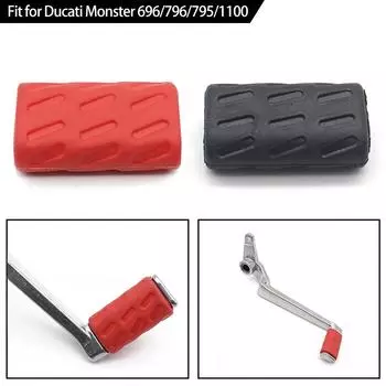 Motorcycl Foot-operated Gear Shift Lever Rubber Tip Pedal Pad Replacement Fit for Ducati Monster 696/796/795/1100 чёрный