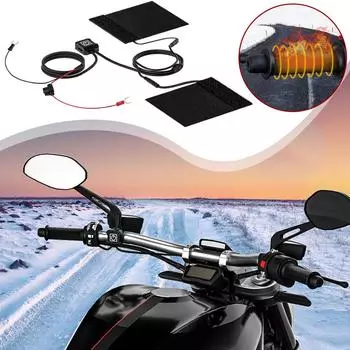Motorcycle 12V Heated Grips Pads E-bike Hot Cover Handle With Switch Warmer Smart Kit Control ATV Heating Handlebar Electric