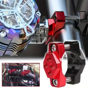 Motorcycle 17~32mm Bracket Bumper Clamp Auxiliary Spotlight Light Mount GPS Phone Handlebar Clips Headlight Holder Q3Y1 чёрный