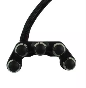 Motorcycle 7/8 Handlebar Headlamp Hazard Brake Self Latch+Reset Buttons Switch