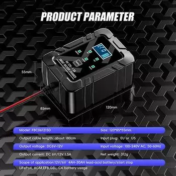 Motorcycle Battery Charger 1.5A Motorcycle Trickle Charger Motorcycle Battery Maintainer For Deep Cycle Batteries spain