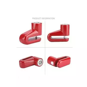 Motorcycle Bike Anti Theft Wheel Disc Brake Lock Bicycle Disc Brake Lock Safety Disc Wheel Lock Mountain Road Padlock with Keys чёрный