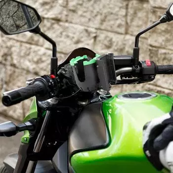 Motorcycle Bottle Holder Phone Mount Water Bottle Holder Cell Phone Holder Bike Cup Holder 2 in 1 Handlebar & Frame Drink Holder чёрный