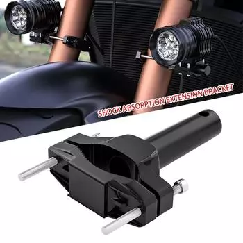 Motorcycle Bracket Bumper Mount Clamp Motorcycle Headlight Mount Bracket Adjustable Led Light Bracket Holder Support Extension чёрный