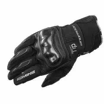 Motorcycle Carbon Protect Windproof Gloves Black M For All Seasons Carbon Stretch Material Windproof Protector [Komine] GK-821
