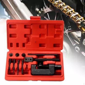 Motorcycle Chain Breaker Tool Set,Chain Link Removal Sturdy Chains Splitter with Carrying Case for