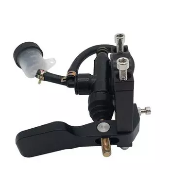 Motorcycle Clutch Thumb Brake Lever Rear Master Pump Cylinder Grip Kit 22mm 7/8