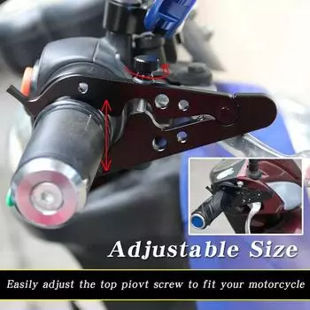 Motorcycle Cruise Control Clip CNC Aluminum Numerical Control Valve Assist Lock Retainer Wrist Grip Handle Retainer чёрный