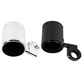 Motorcycle Cup Holder Aluminum Drink Bottle Holder Universal For Harley 22-32mm Handlebar Adjustable чёрный
