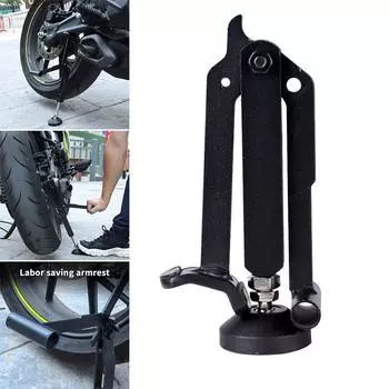 Motorcycle Folding Lifting Support Frame Parking Support Portable Support Stand Stable Bracket Wheel Rear Lifter Labor-savi L4f6
