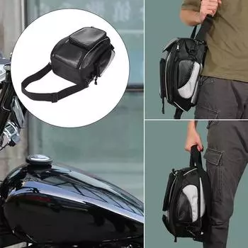 Motorcycle Frame Bag Motorcycle Tank Top Storage Pouch Motorcycle Cycling Accessory Motorbike Riding Bag With Waterproof Touch чёрный