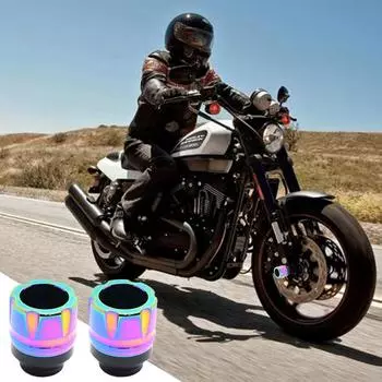 Motorcycle Frame Sliders Universal Racing Dual Slider Crash Protectors Colorful Motorbike Falling Protection Racing Dual Slider United States
