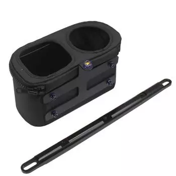 Motorcycle Front Handlebar Crossbar Storage Bag Cup Holder