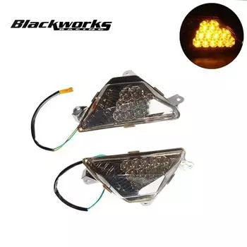 Motorcycle Front LED Turn Signal Indicator For KAWASAKI NINJA 250 300 400 650 SX ZX6R Z1000SX Indicator Flasher Light MP-SL1021 коричневый