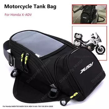 Motorcycle Fuel Bag Mobile Phone Navigation Tank For Honda XADV750 XADV150 X-ADV X Adv 750 150 2014-2020 Oil Reservoit Package чёрный