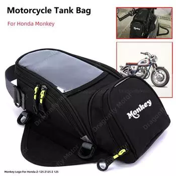 Motorcycle Fuel Bag Mobile Phone Navigation Tank Monkey Logo For Honda Z-125 Z125 Z 125 Small Oil Reservoit Package чёрный