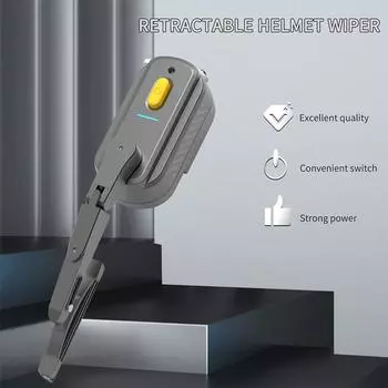 Motorcycle Helmet Wipers Rechargeable Waterproof Universal Windshield Wiper Most Visor 800mAh/1200mAh