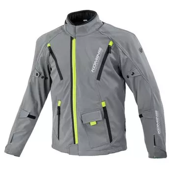 Motorcycle Jacket Protective Soft Shell Jacket Soriano Basalt Gray M M [KOMINE] JK-627 07-627