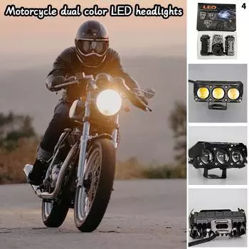 Motorcycle Led Headlight 35/20 Watts High Bright Lights Lamp For Motorbike Scooters External Front Led Focus Auxiliary Spotlight