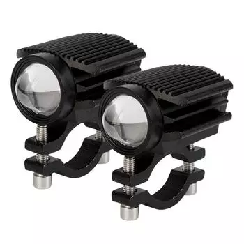 Motorcycle LED Headlight Auxiliary Spotlight Universal Waterproof for Motorbike Racer Lamp Super Bright Fog Light Projector Lens