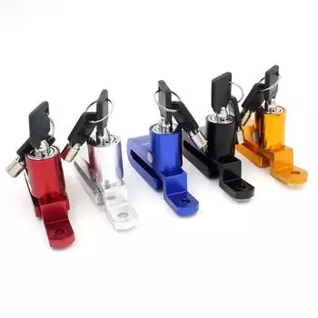 Motorcycle Lock Security Anti Theft Bicycle Motorbike Motorcycle Disc Brake Lock Theft Protection for Scooter Safety Bike Lock красный