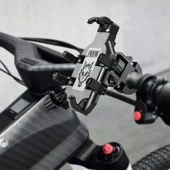 Motorcycle Phone Mount Bike Holder Handlebar Clip Rotatable for Bicycle