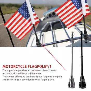 Motorcycle Rear Shelf Flagpole Fashion Car Decoration Is Suitable For Xl883 X48 Motorcycle Rear Side Mount Luggage Rack G9x3 чёрный