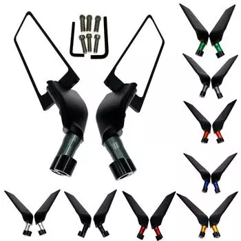 Motorcycle Rear View Mirrors Adjustable Rotating Side Mirrors Universal Fit for ducati bmw CFMOTO Yamaha Benelli VESPA K T M золотой