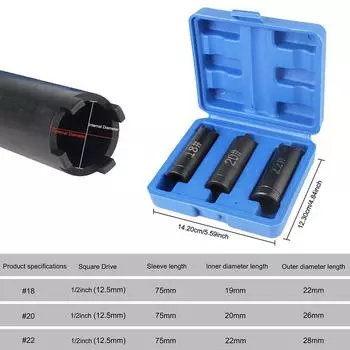 Motorcycle Repair Wrench Tool Four-claw Sleeve Motorcycle Clutch Nut Removal 18mm 20mm 22mm 3 PCS Starter Disk Removal Tool