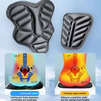 Motorcycle Shock Absorbing Seat Cushion Cover Ventilated Ergonomics Comfortable Accessories Motorcycle Anti-slip Sa Q5O7