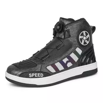 Мотоциклетная обувь Мотоциклетная обувь Мужская обувь для верховой езды Всесезонные внедорожные мотоциклетные ботинки Гоночные ботинки Всесезонное туристическое снаряжение для мотоциклистов 44 белый