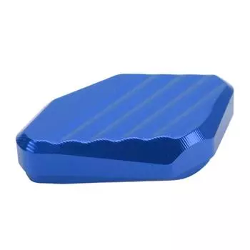 Motorcycle Side Stand Extension Pad Aluminum Alloy Anti Slip High Strength Kickstand Plate Enlarger синий