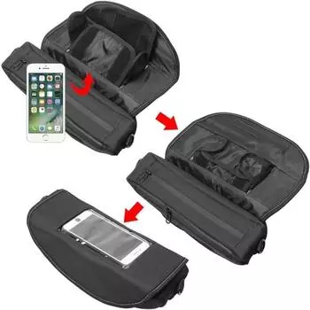 Motorcycle Storage Handlebar bag Bike Waterproof Handlebar Storage Bag for bmw F750GS F850GS R1200GS Triumph Honda Yamaha Suzuki чёрный