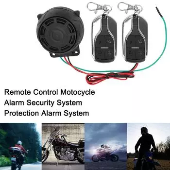 Motorcycle Theft Protection Car Styling Bike Scooter Motor Alarm System 12V Dual Remote Control Motorcycle Alarm Security System чёрный