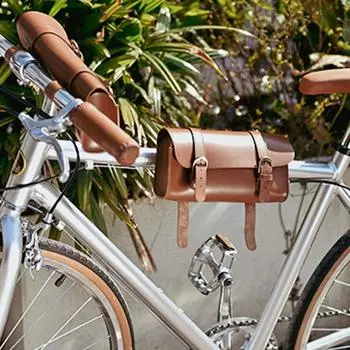 Motorcycle Tool Bag Vintage Handlebar Organizer Pouch For Motorcycle Motorcycle Fork Pouch For Water Bottle Driver s License