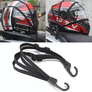 Motorcycle Universal 60/90/120cm Luggage Strap Moto Helmet Gears Fixed Elastic Buckle Rope High-Strength Retractable Protective