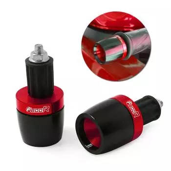 Motorcycle Universal 7/8 CNC Handlebar Grips Ends Handle Bar Counterweight Cap Plug Slider For BMW F800R F800 R F 800R F 800 R красный