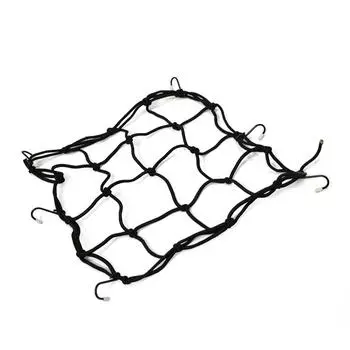 Motorcycle Universal Luggage Net Bike 6 Hooks Hold Down Fuel Tank Motorbike Helmet Mesh Web Bungee Black Cargo Net Car Styling чёрный