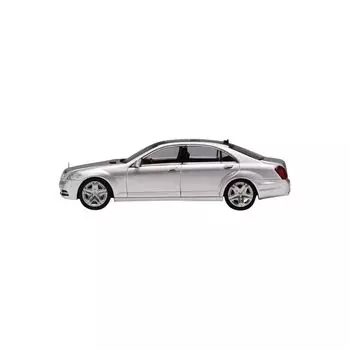 MOTORHELIX 1/64 mercedes benz S class S600L W221 silver Готовый продукт