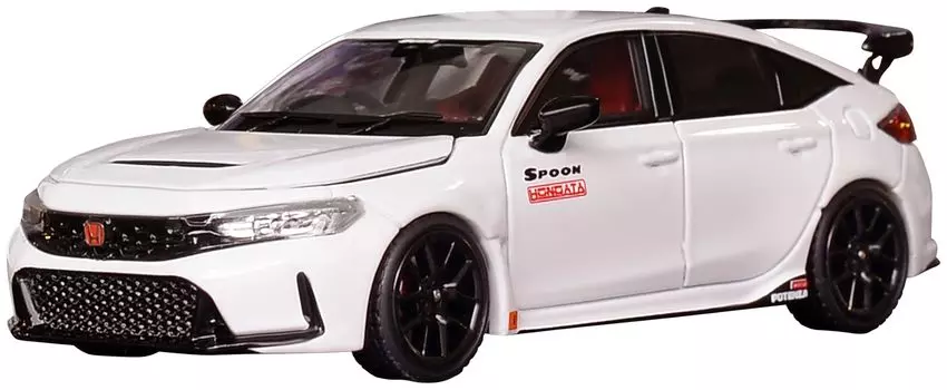 MOTORHELIX Honda Civic Type R Hondata Pearl White Готовый продукт 1/64 (ФЛ5)