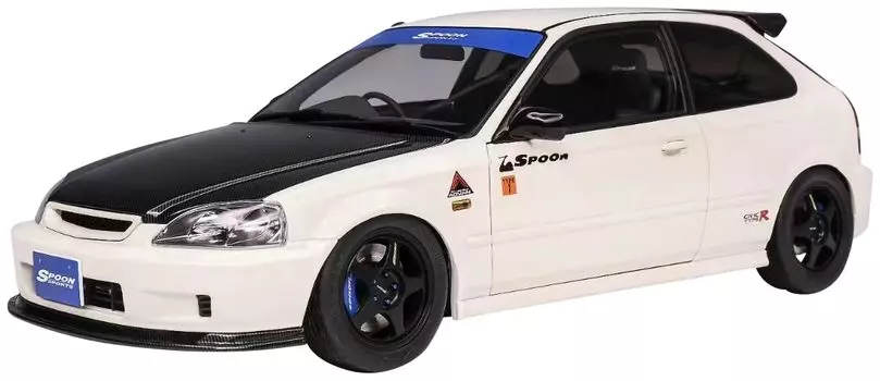 MOTORHELIX Honda Civic Type R Spoon Championship White Finished Product 1/18 (EK9)