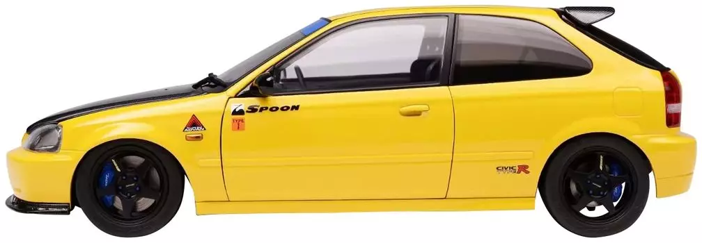 MOTORHELIX Honda Civic Type R Spoon Sunlight Yellow Finished Product 1/18 (EK9)